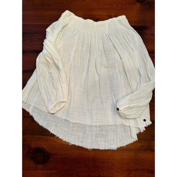 One teaspoon TAHITIAN PEARL TOP off the shoulder in stone size small - Picture 5 of 8